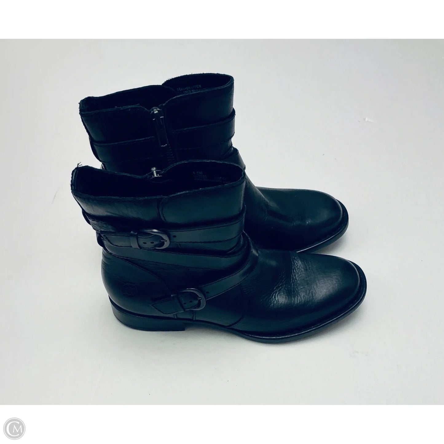 Boots Ankle Flats By Born In Black, Size: 6.5