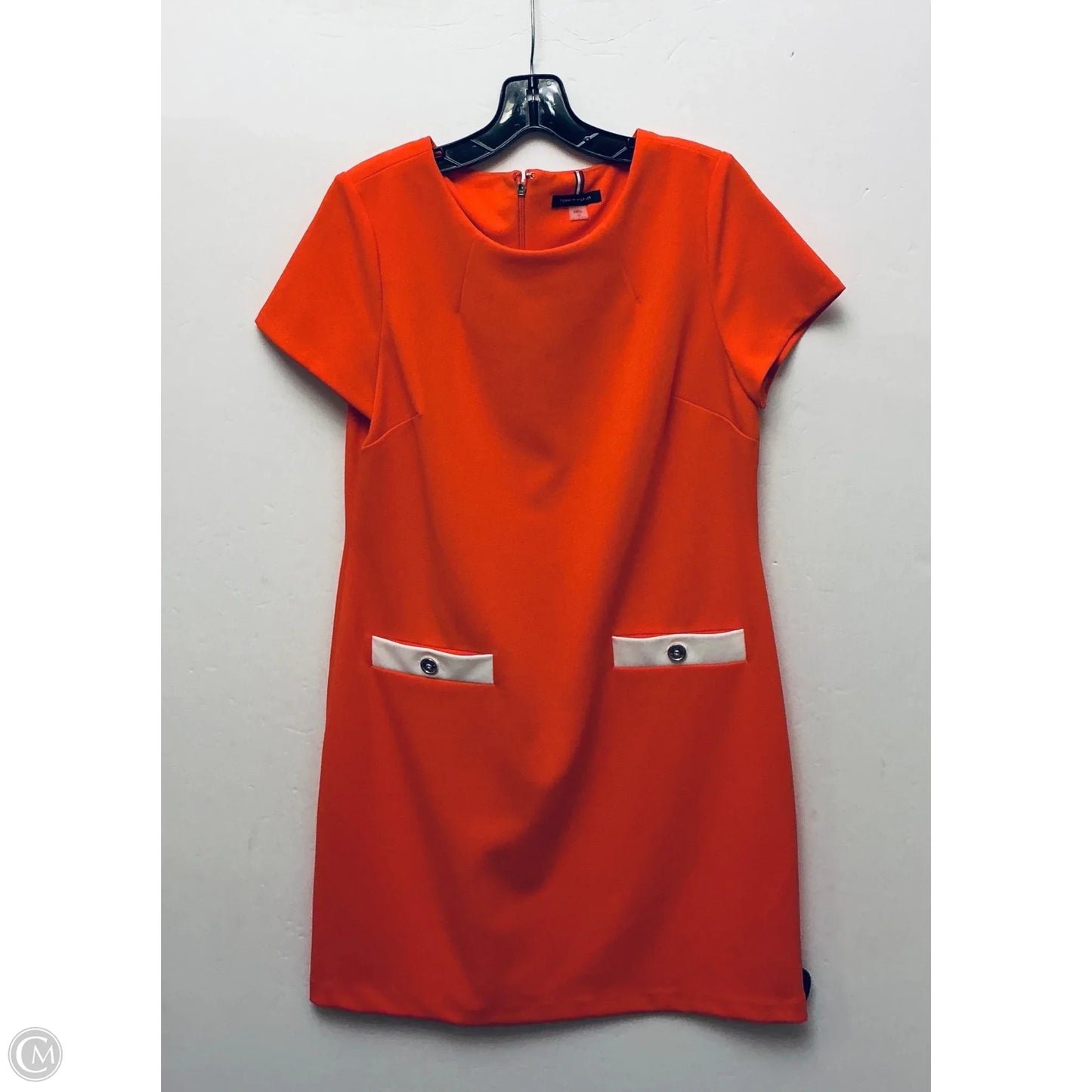 Dress Work By Tommy Hilfiger In Orange, Size: 12