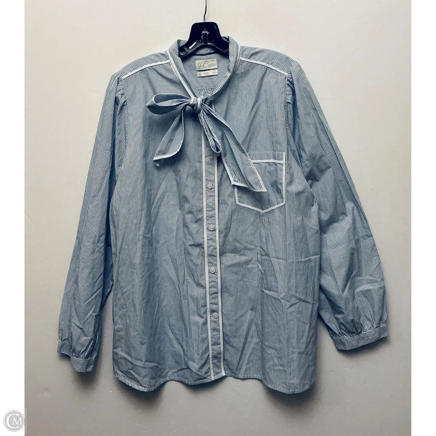 Top Long Sleeve By J. Crew In Blue, Size: 1x
