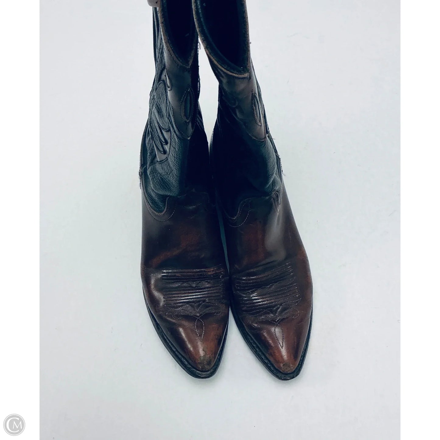 Boots Western By Dan Post In Black & Brown, Size: 6.5