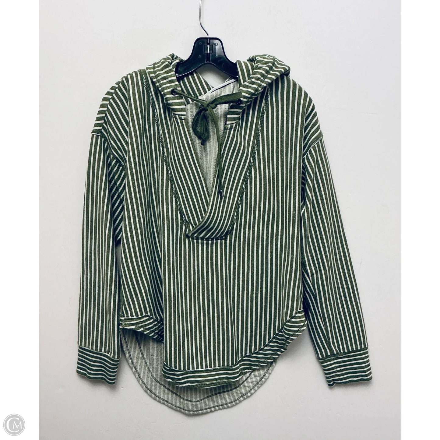 Sweatshirt Hoodie By Pilcro In Green, Size: M