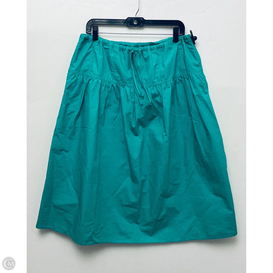 Skirt Maxi By Banana Republic In Green, Size: L