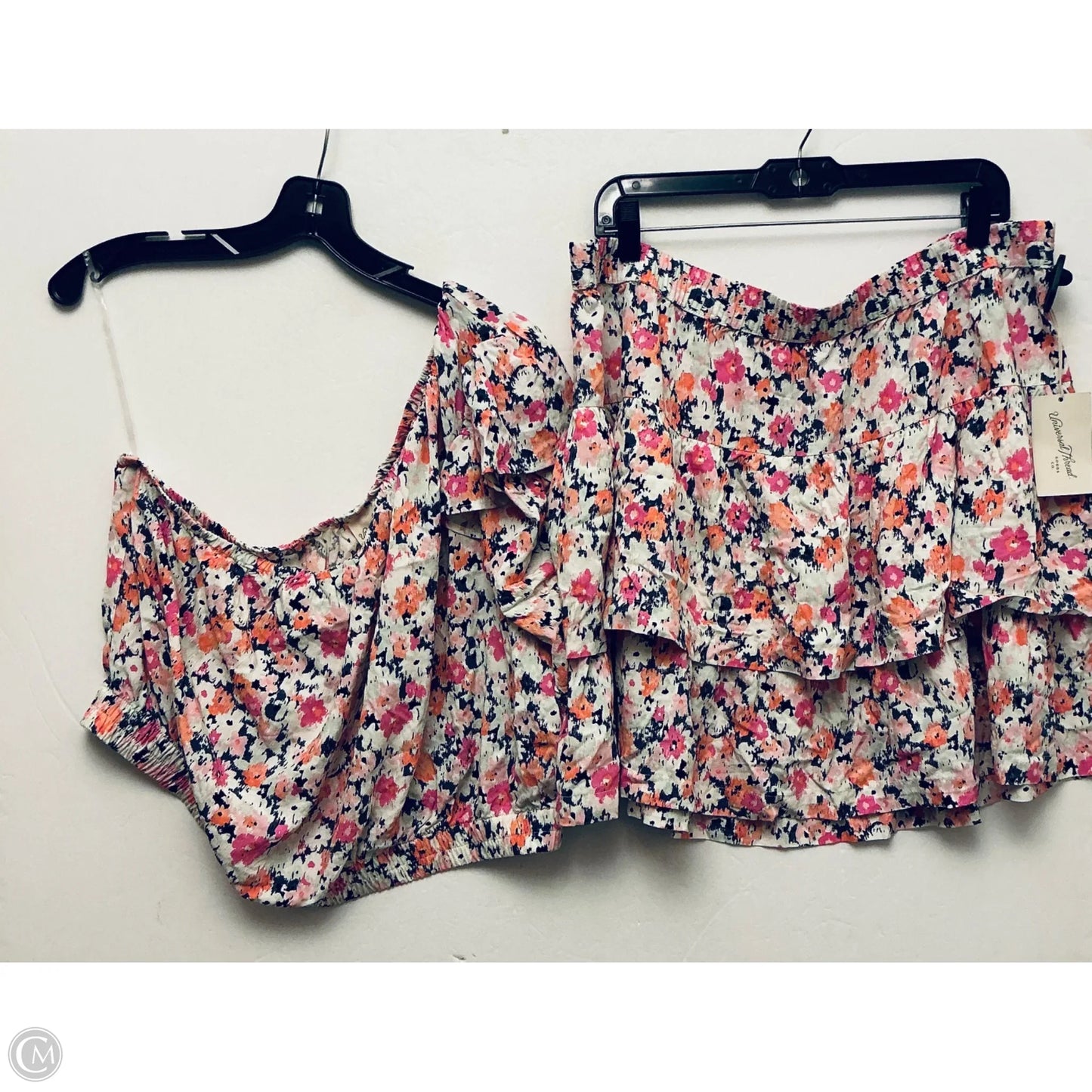 Skirt Set 2pc By Universal Thread In Floral Print, Size: Xxl