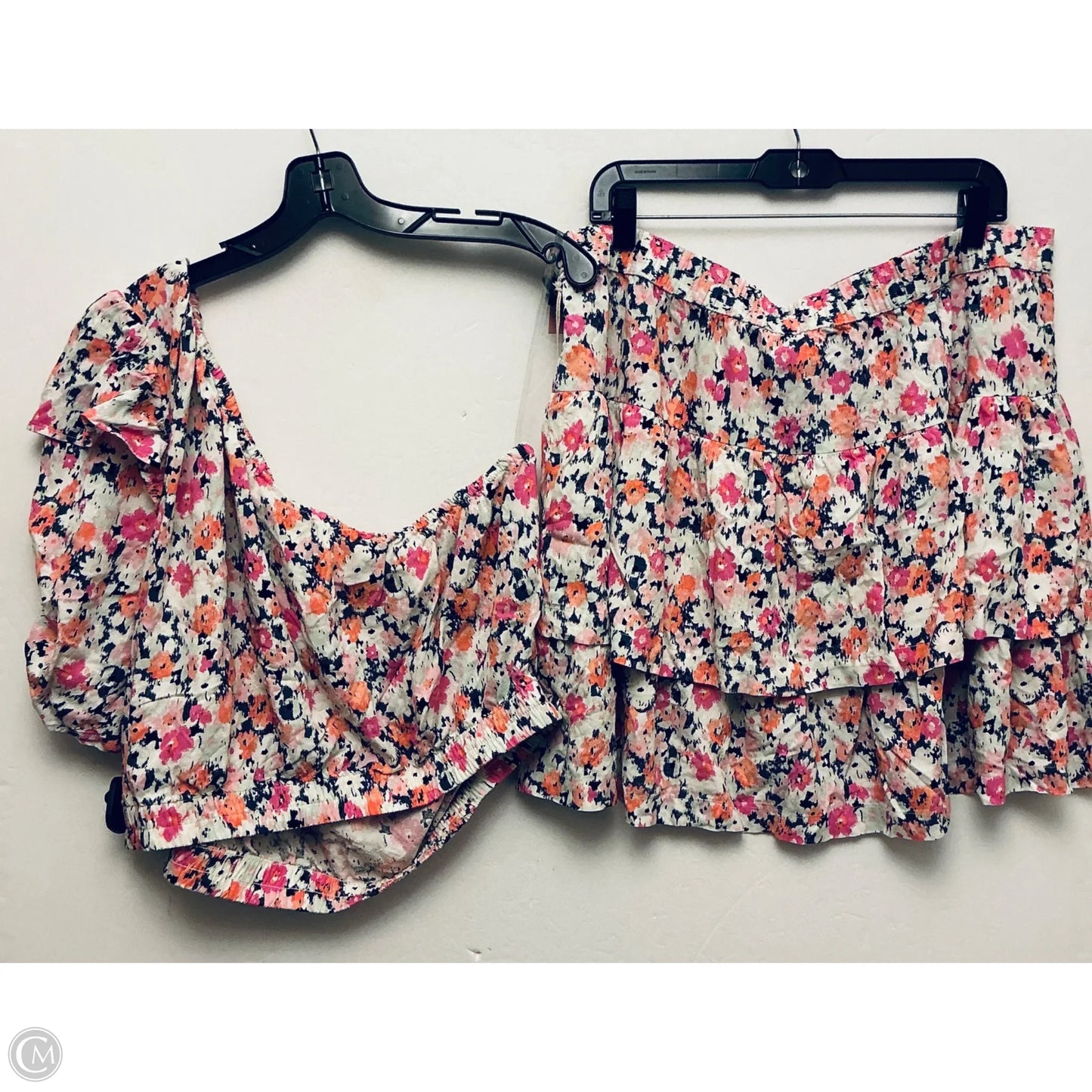 Skirt Set 2pc By Universal Thread In Floral Print, Size: Xxl