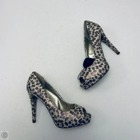Shoes Heels Stiletto By Guess In Animal Print, Size: 7.5