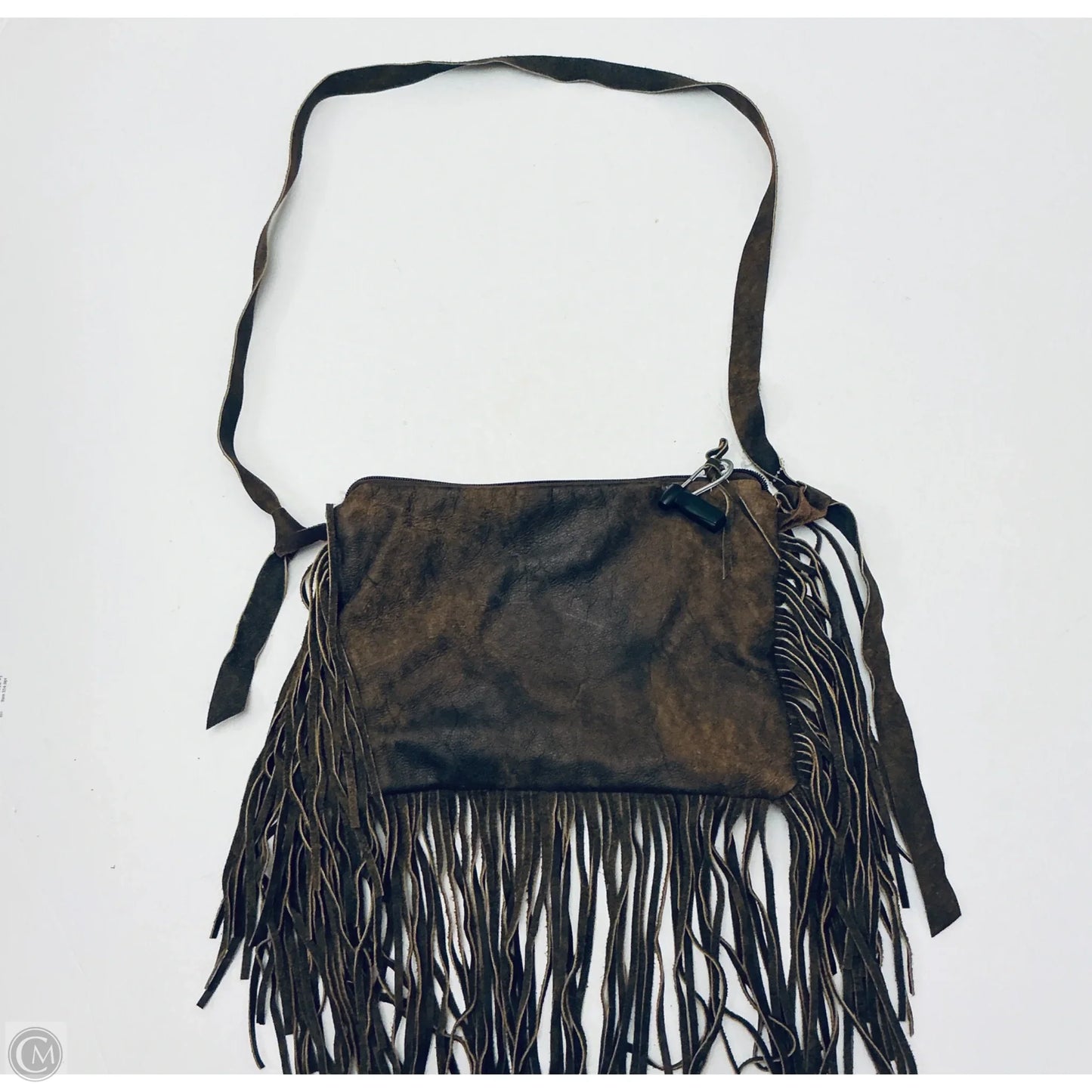 Crossbody Leather By Clothes Mentor, Size: Medium