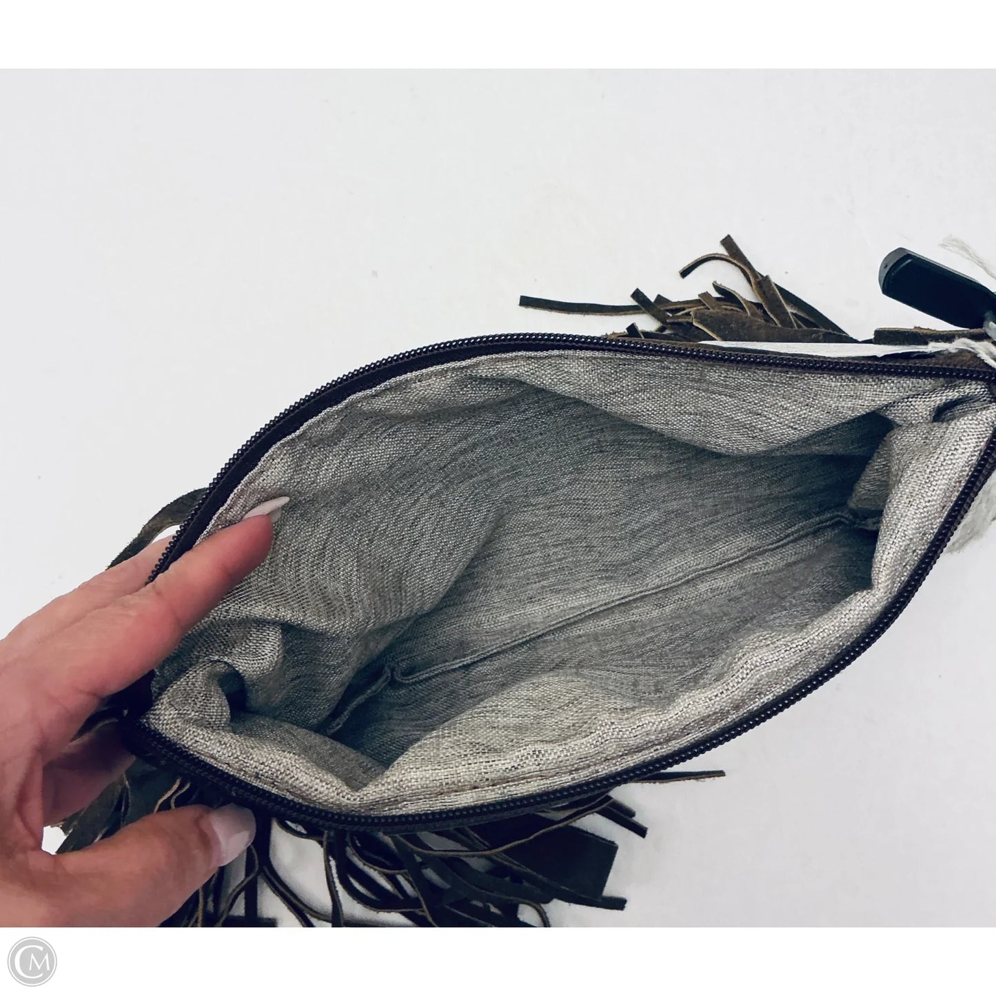 Crossbody Leather By Clothes Mentor, Size: Medium