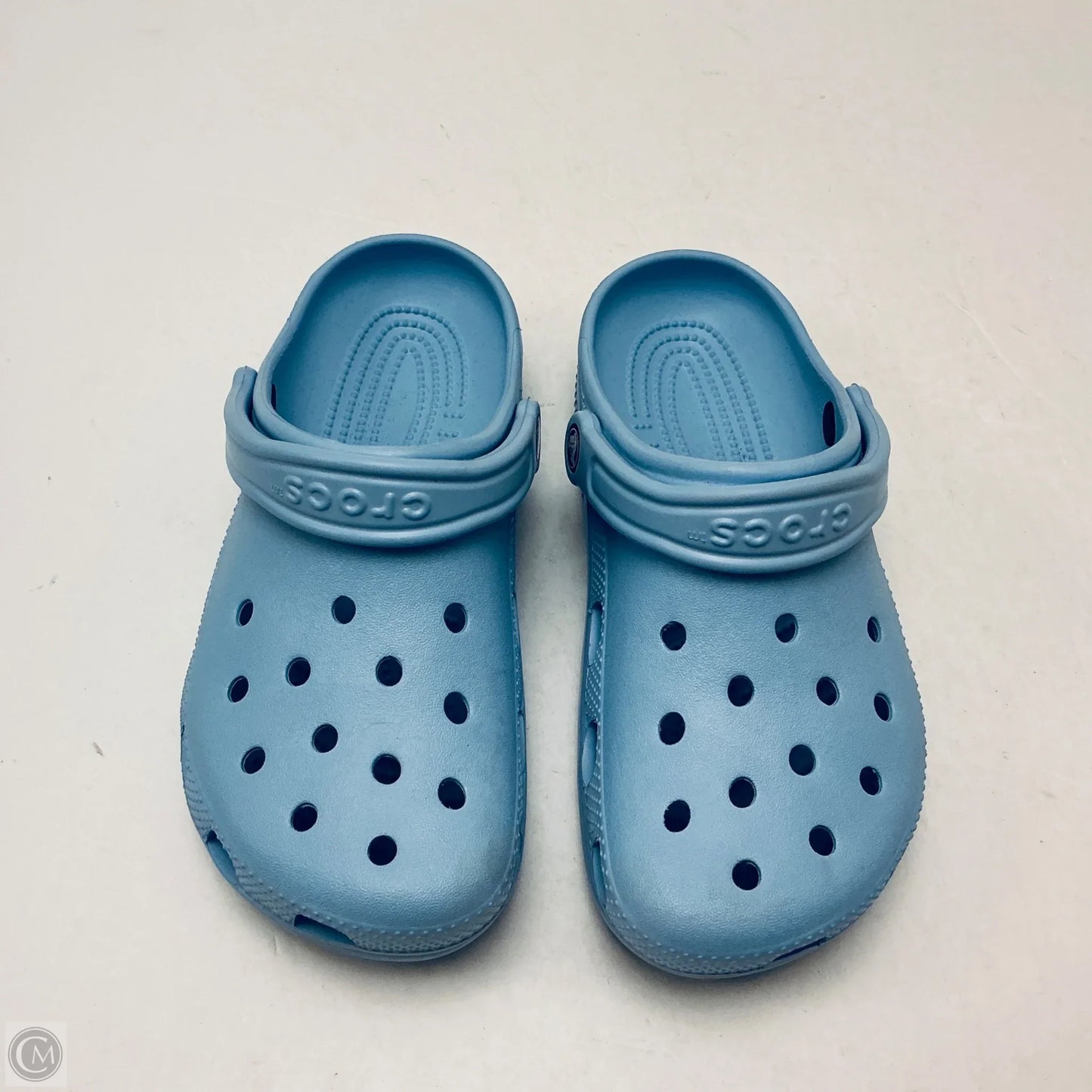 Shoes Flats By Crocs In Blue, Size: 7