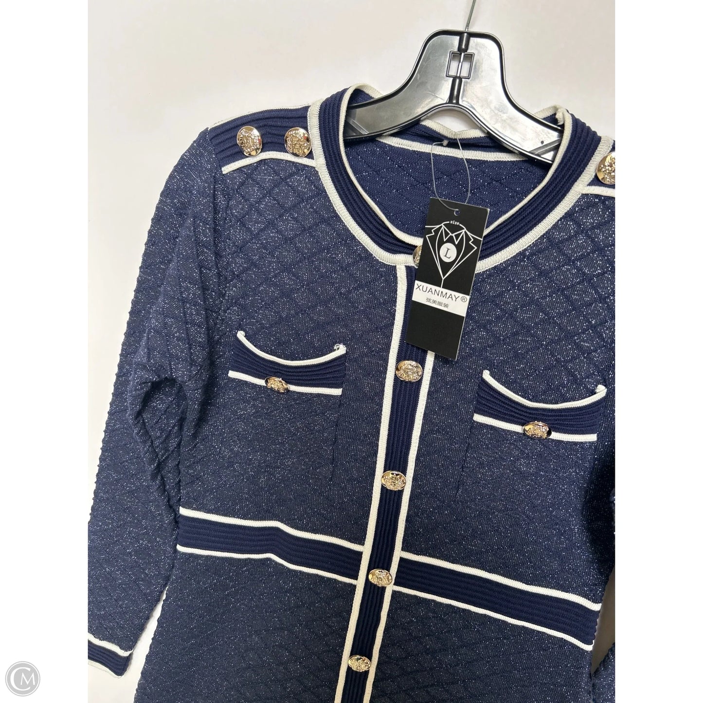 Dress Casual Short By Clothes Mentor In Navy, Size: L