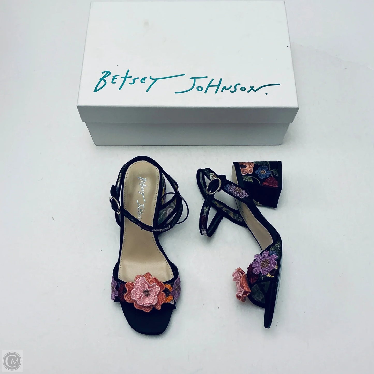 Shoes Heels Block By Betsey Johnson In Floral Print, Size: 6