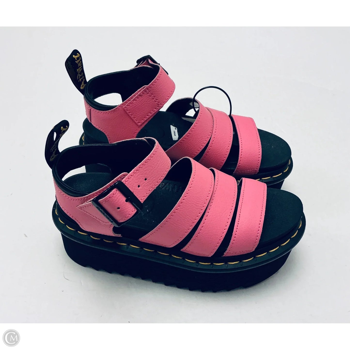 Shoes Heels Platform By Dr Martens In Pink, Size: 5