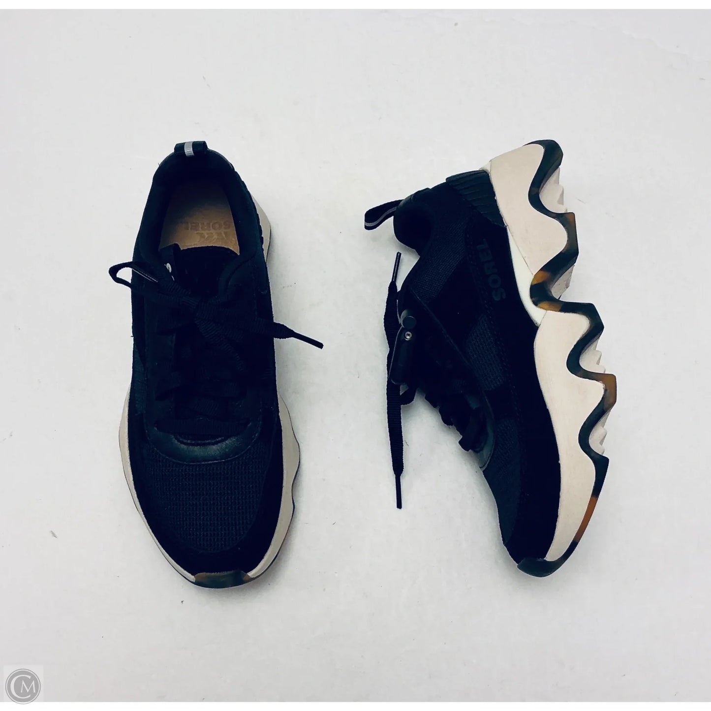 Shoes Sneakers By Sorel In Black, Size: 6