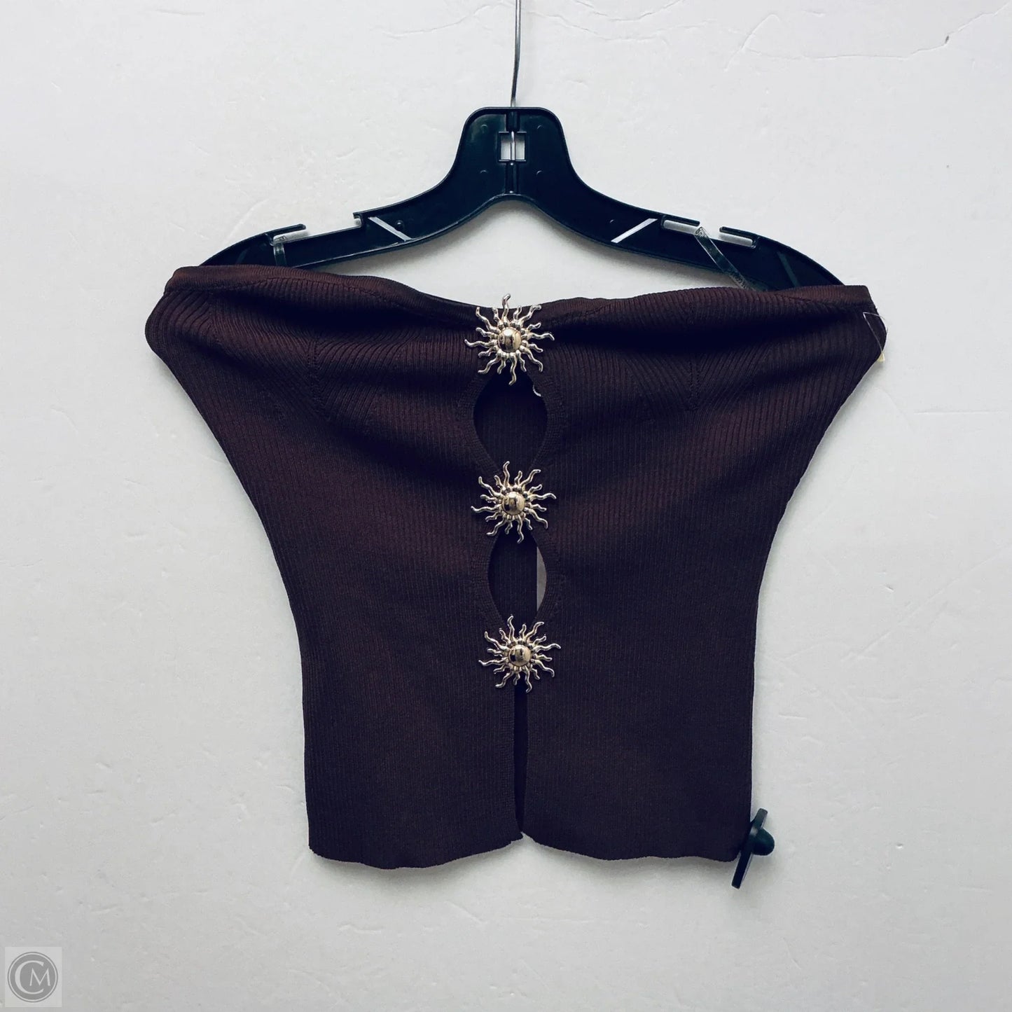 Top Sleeveless By Clothes Mentor In Brown, Size: M