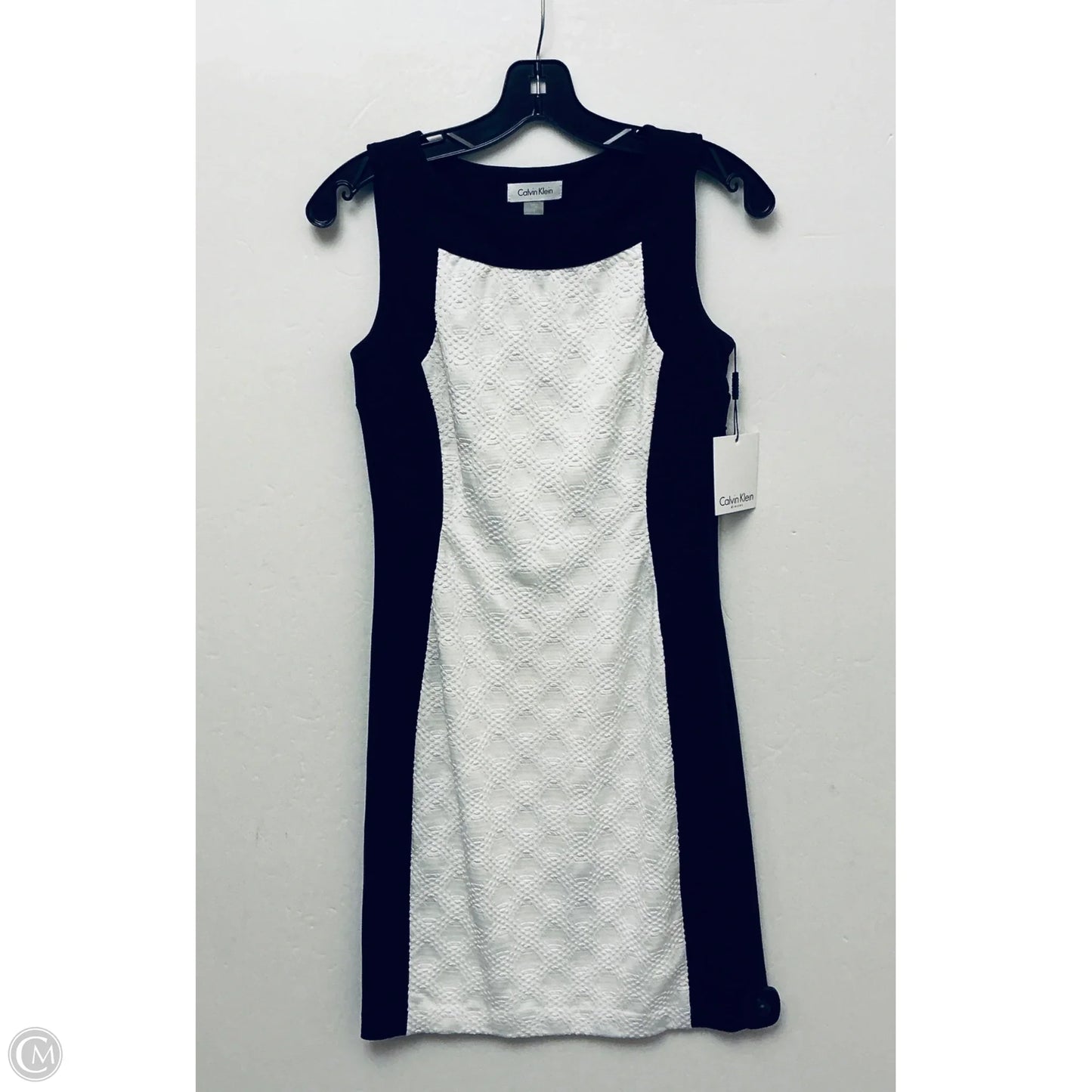 Dress Work By Calvin Klein In Black & White, Size: 2