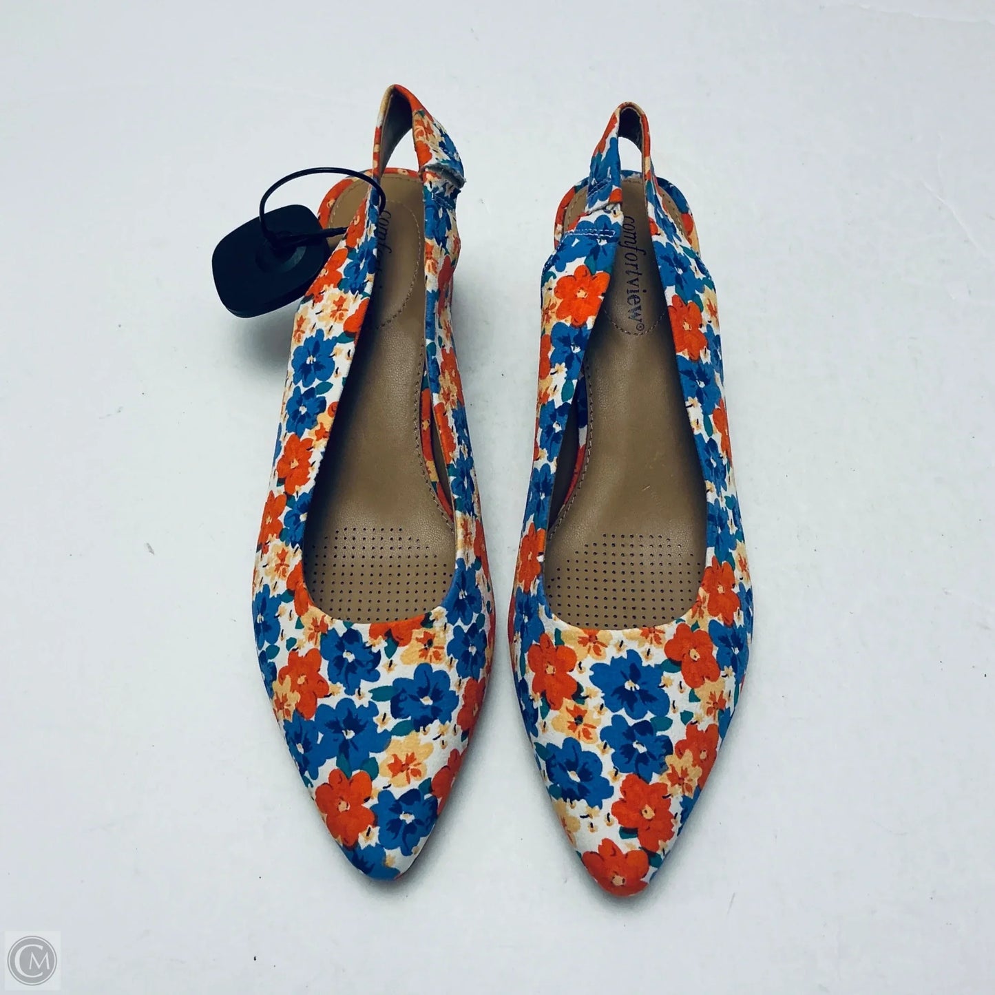 Shoes Heels Kitten By Comfortview In Floral Print, Size: 9