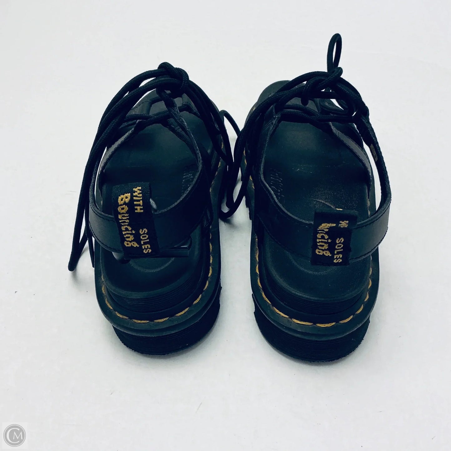 Sandals Heels Platform By Dr Martens In Black, Size: 6