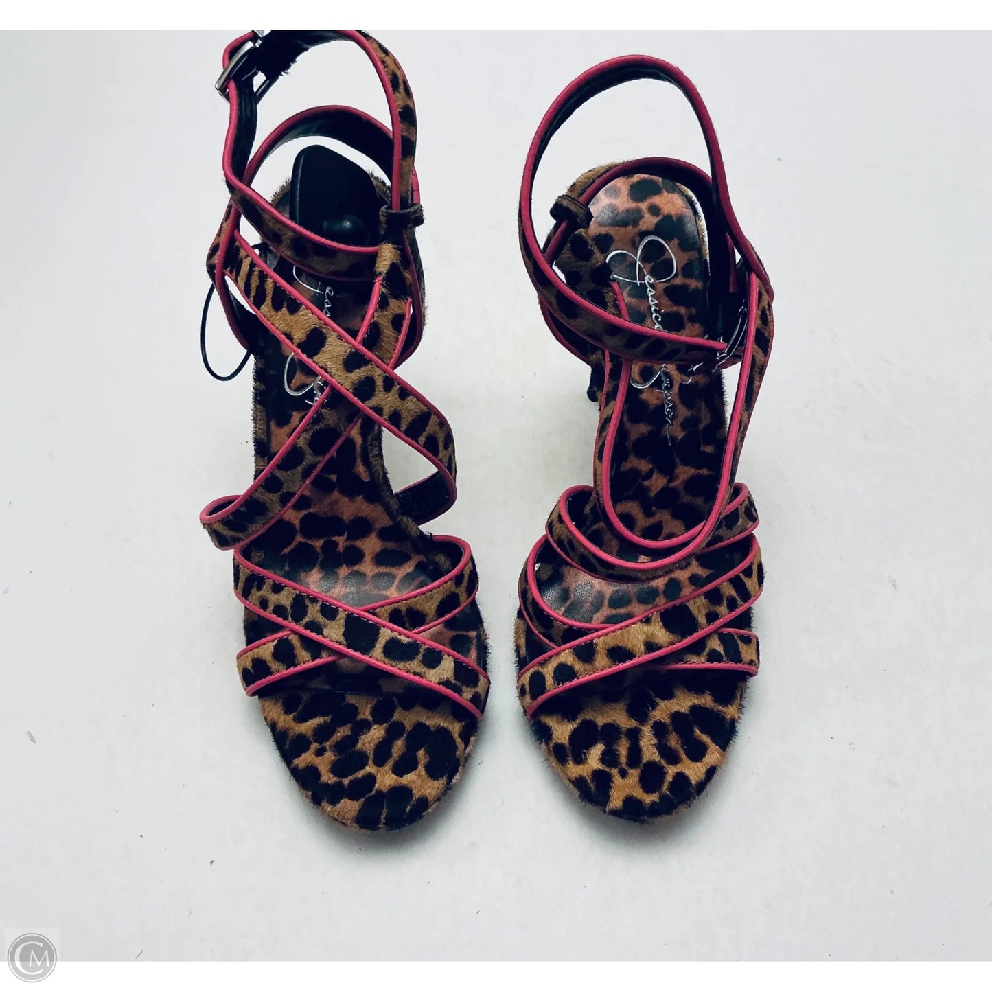 Shoes Heels Stiletto By Jessica Simpson In Animal Print, Size: 7.5