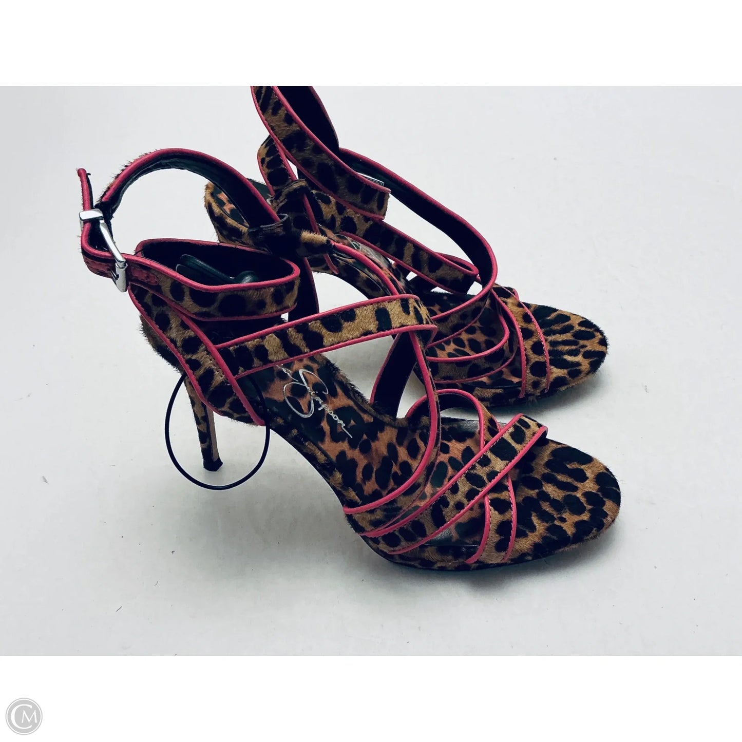Shoes Heels Stiletto By Jessica Simpson In Animal Print, Size: 7.5