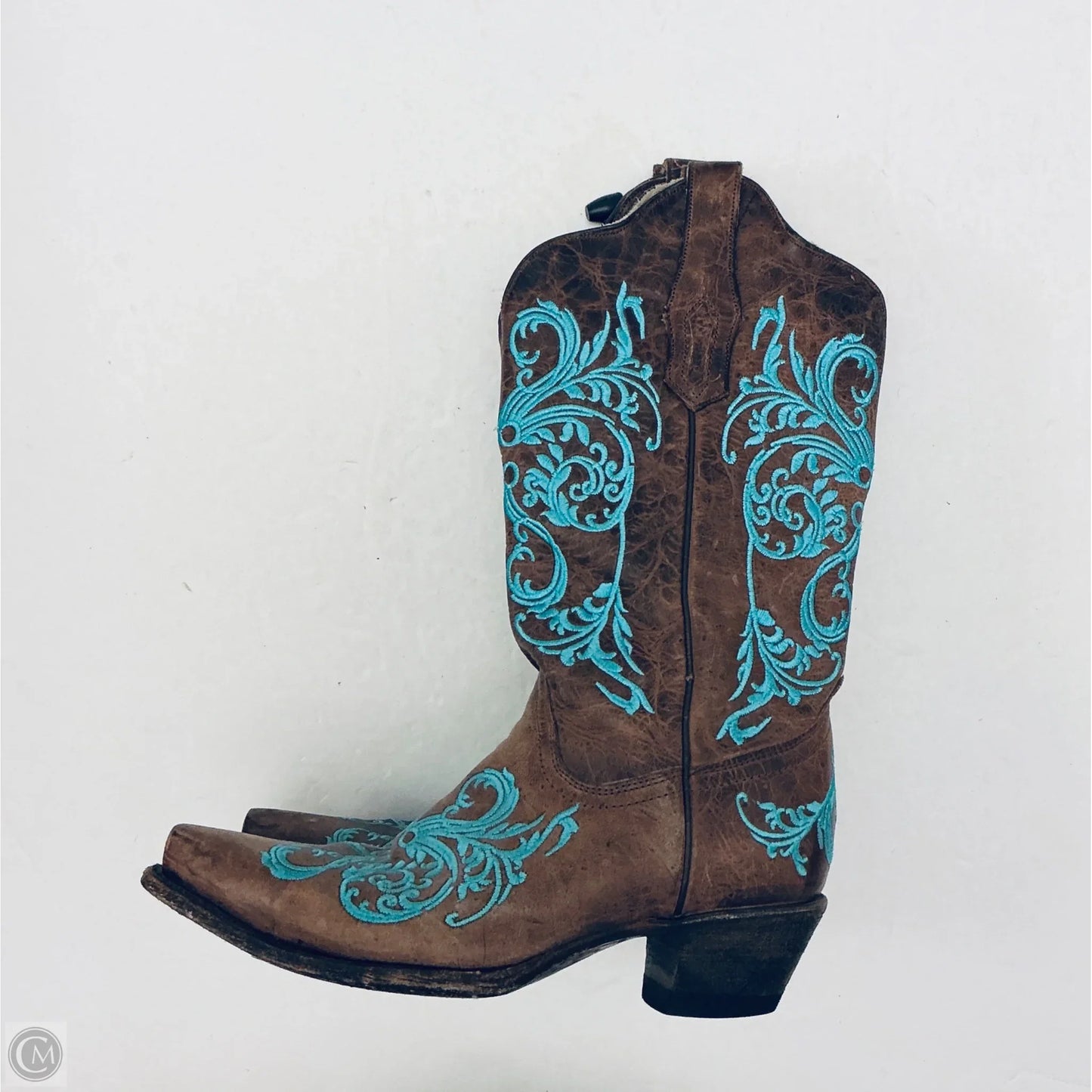 Boots Western By Corral In Blue, Size: 7.5