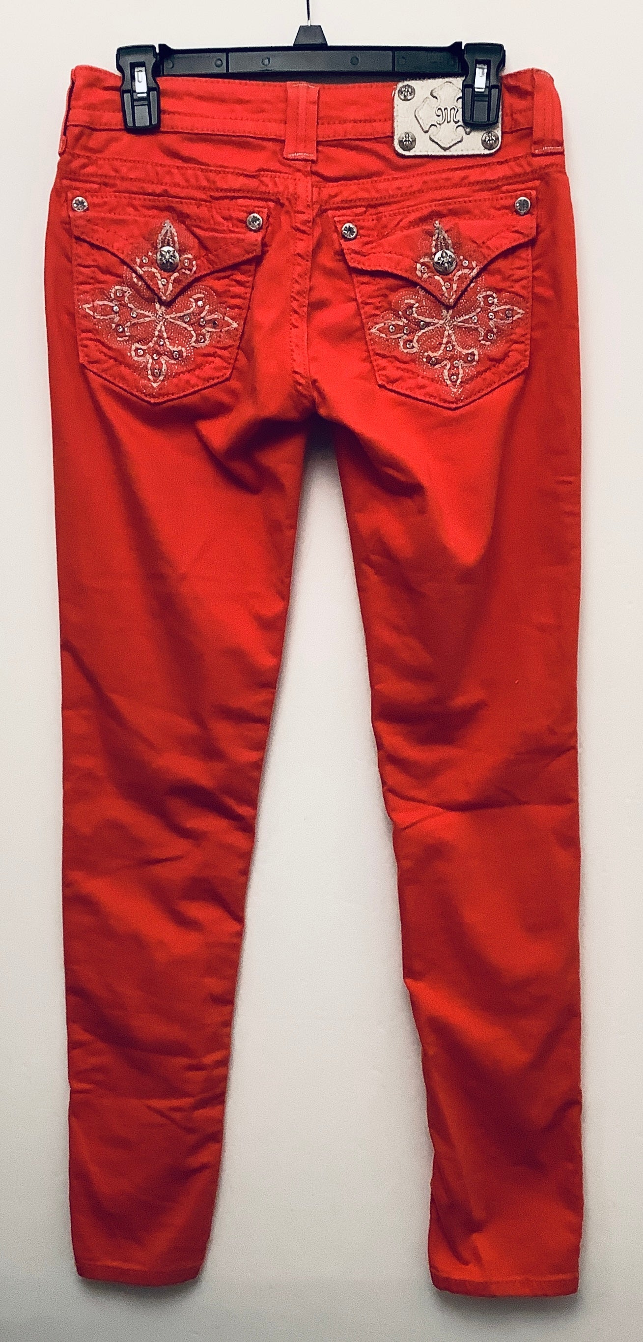 Jeans Skinny By Miss Me In Red, Size: 4