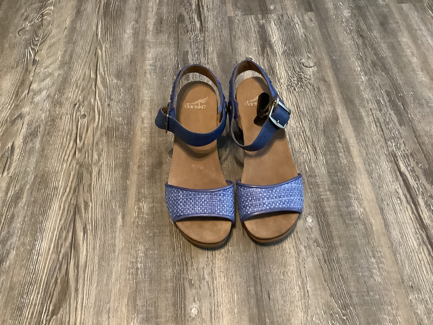 Blue Shoes Heels Block Dansko, Size 7.5