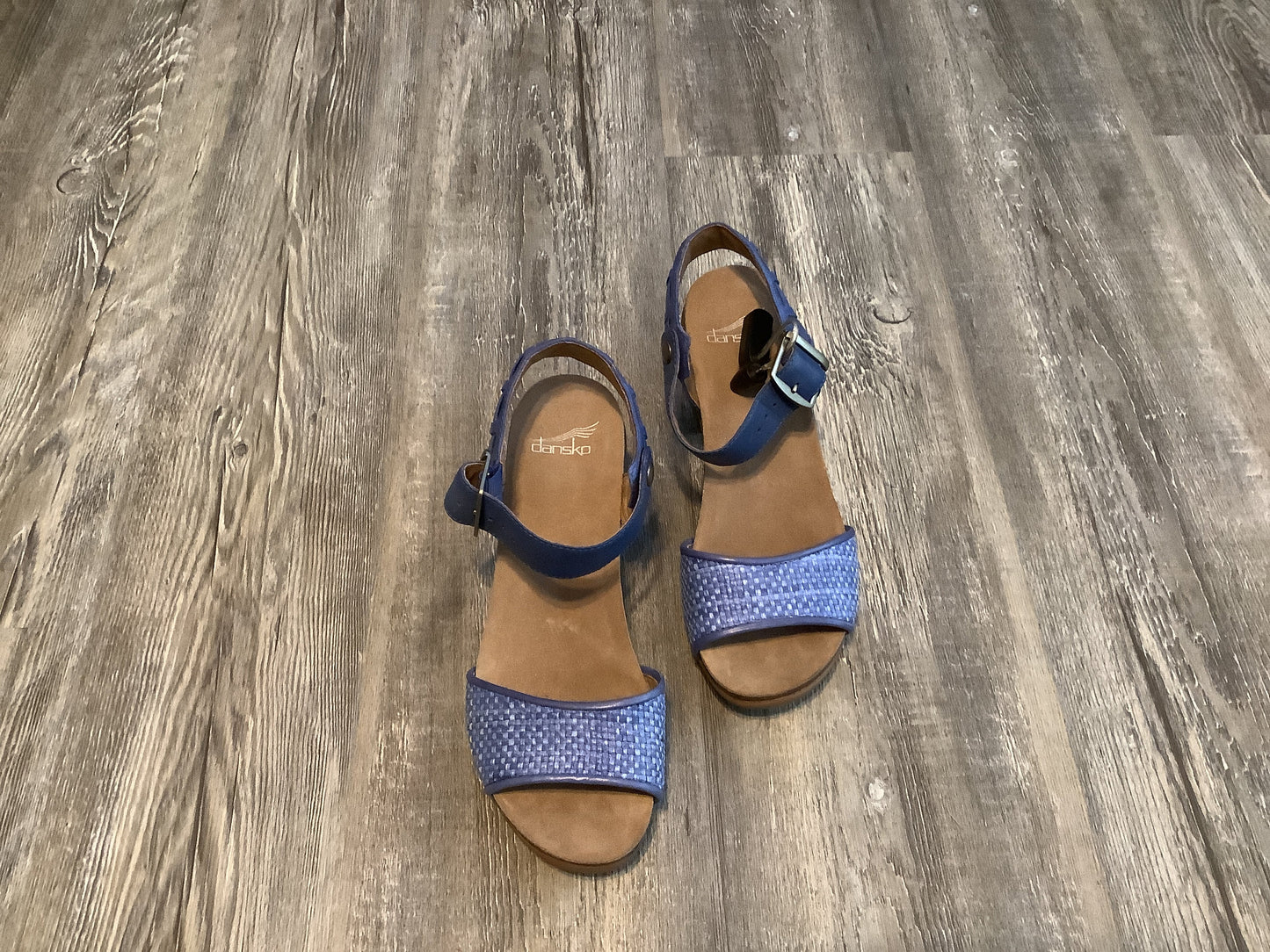Blue Shoes Heels Block Dansko, Size 7.5