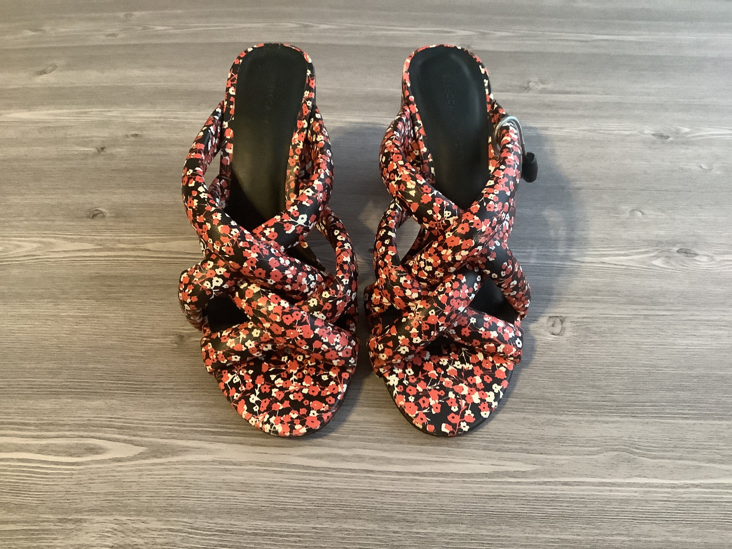 Floral Print Shoes Heels Block Rebecca Minkoff, Size 8.5
