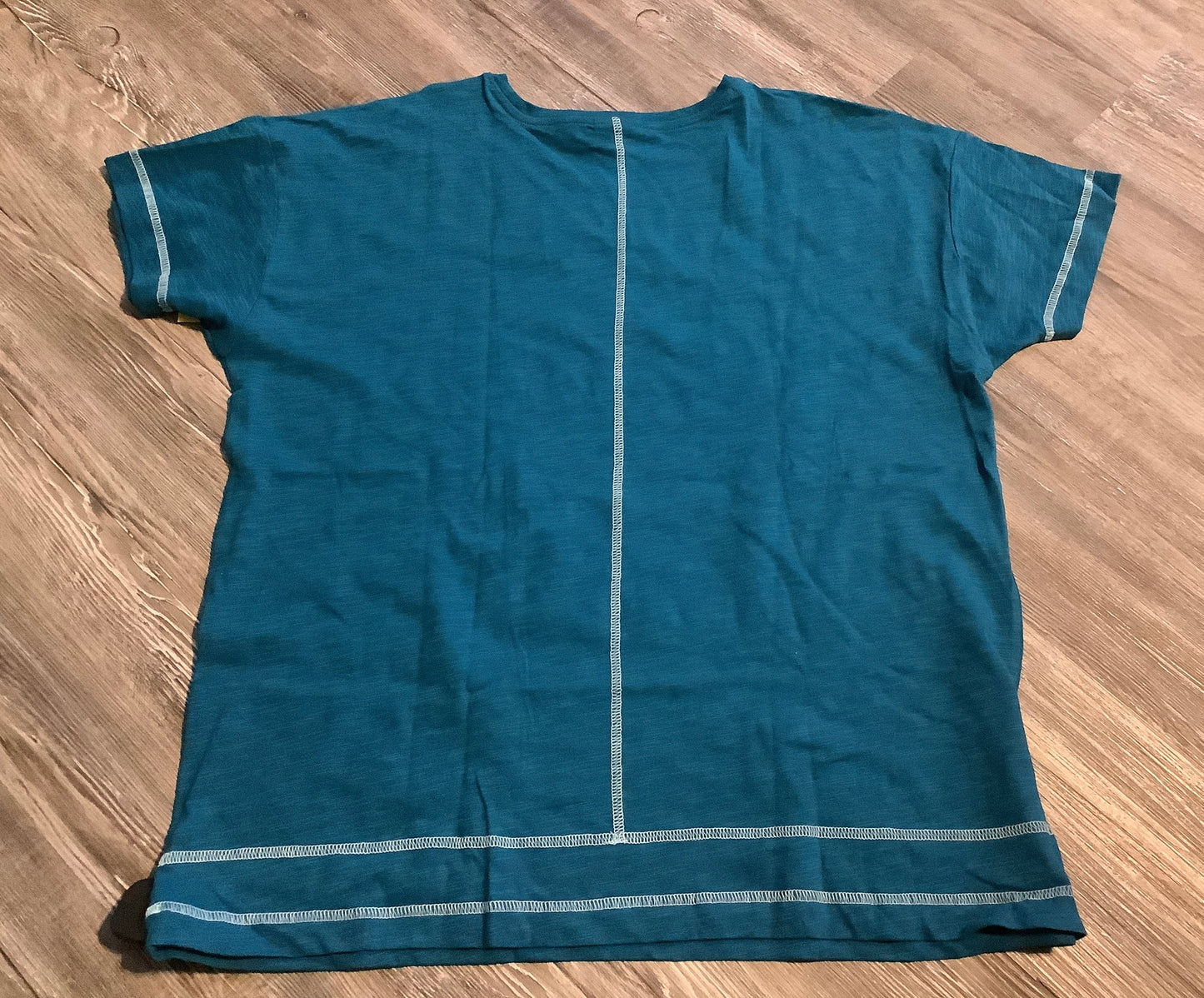 Top Short Sleeve By Chicos In Blue, Size: M