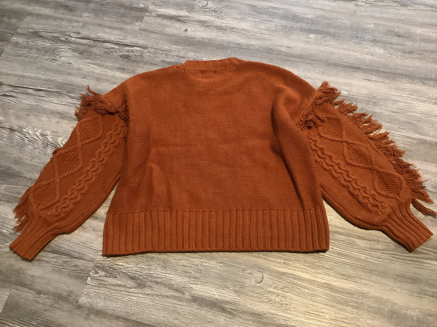 Top Long Sleeve By Ana In Orange, Size: S