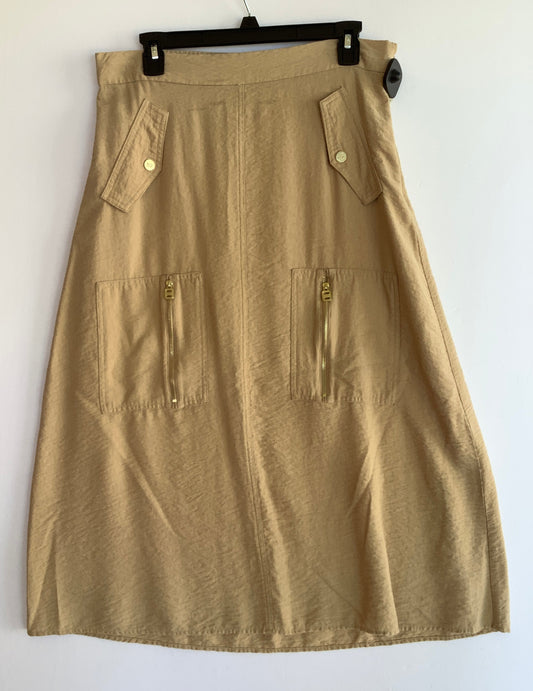 Skirt Maxi By Dkny In Tan, Size: L