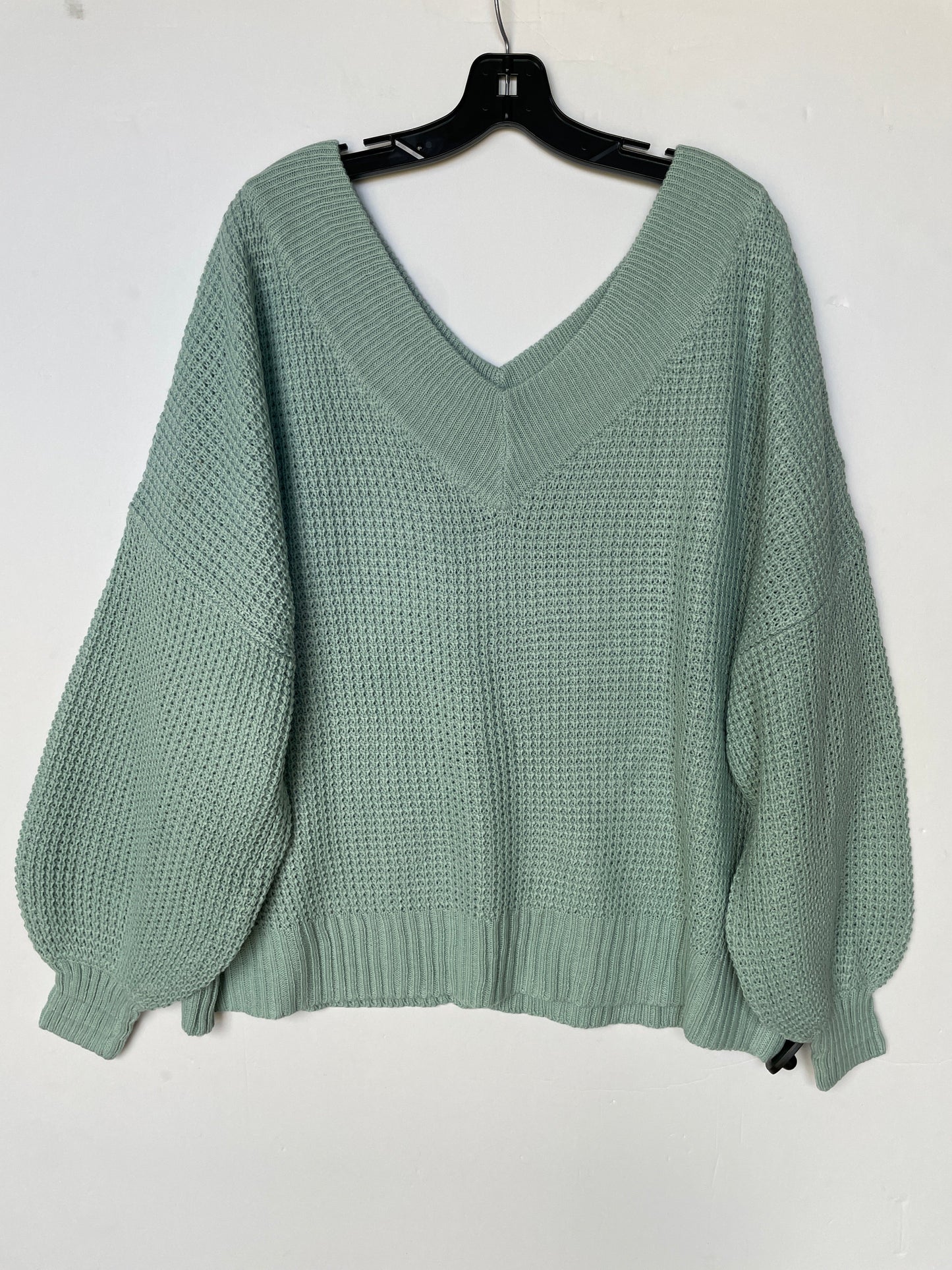 Sweater By Zenana Outfitters In Teal, Size: 3x