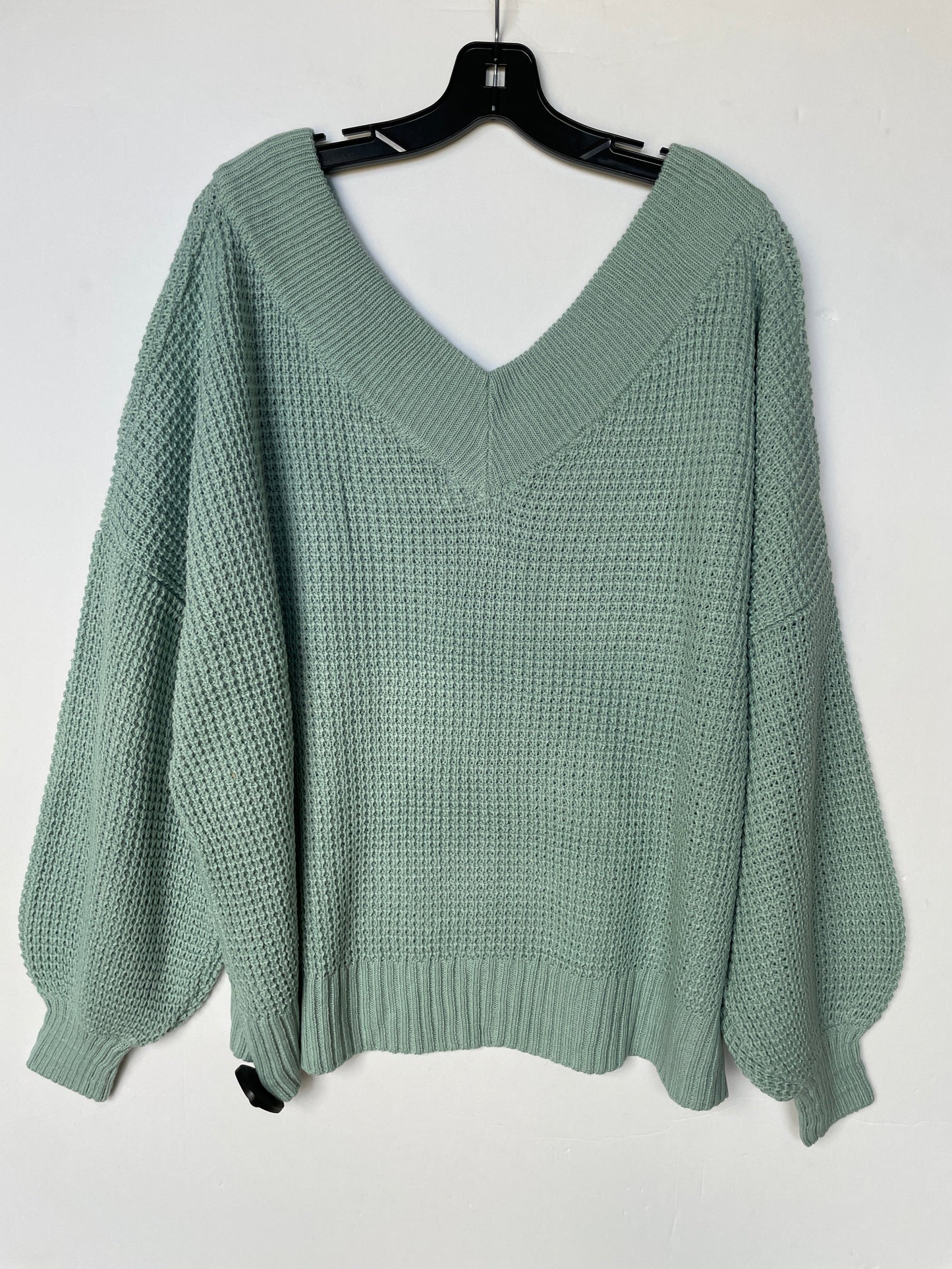 Sweater By Zenana Outfitters In Teal, Size: 3x