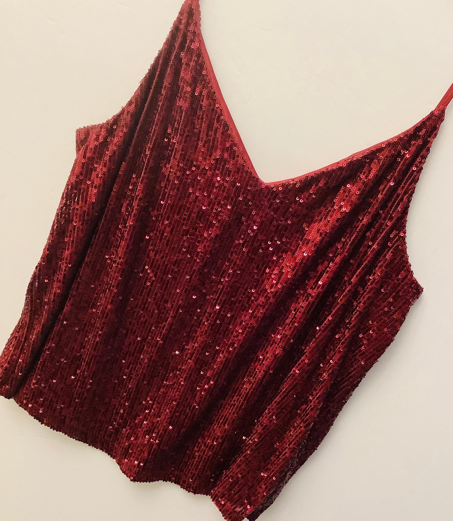 Top Sleeveless By Calvin Klein In Maroon, Size: L