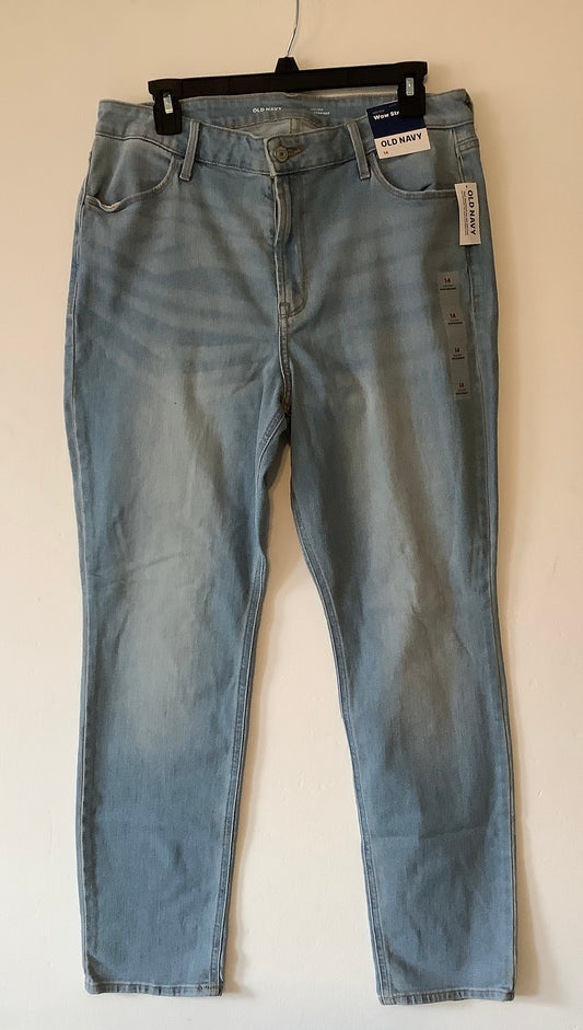 Jeans Boyfriend By Old Navy In Blue, Size: 14