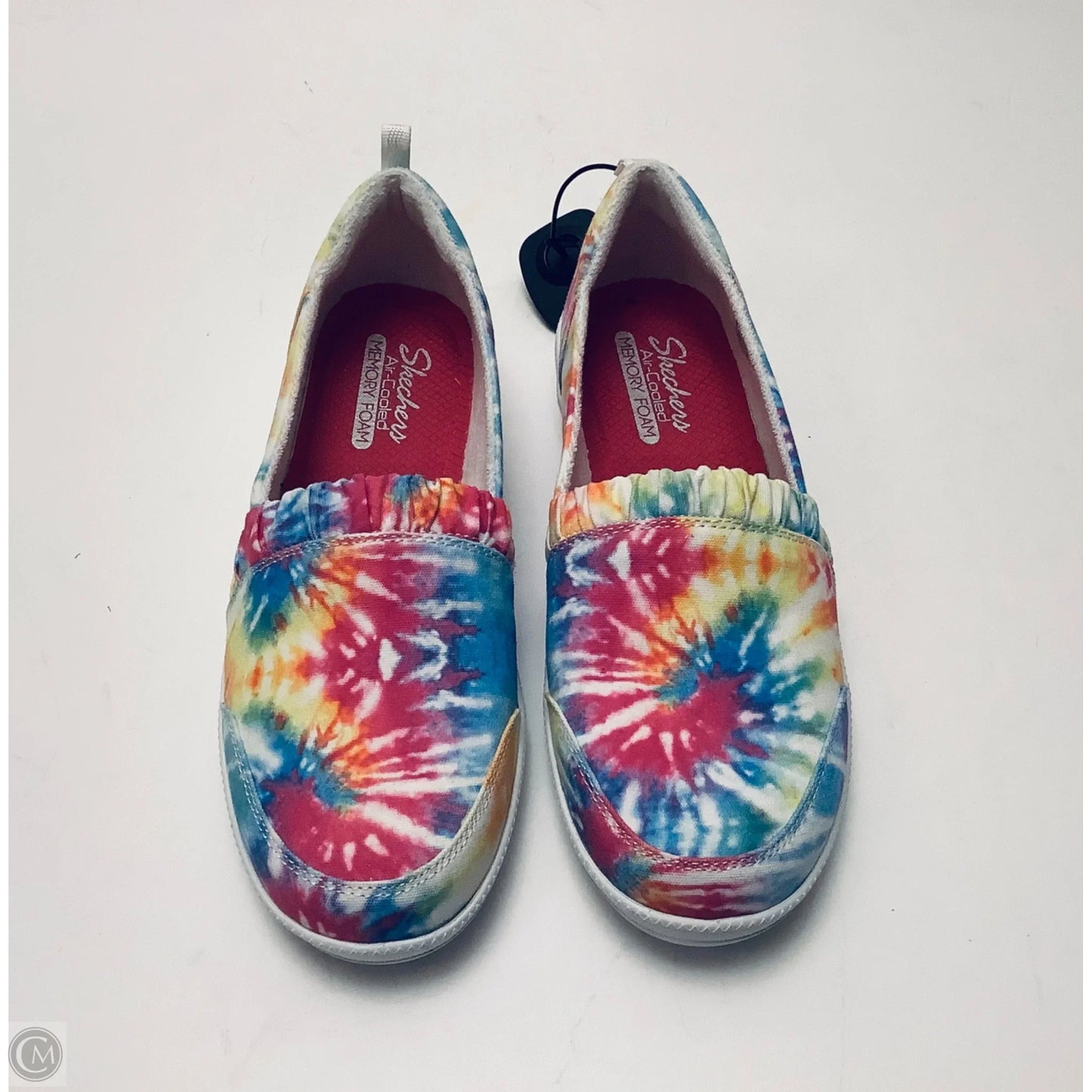 Shoes Athletic By Skechers In Tie Dye Print, Size: 10