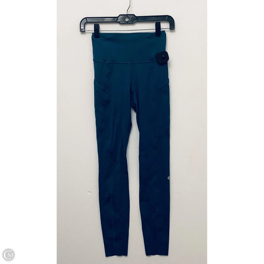 Athletic Leggings By Lululemon In Blue, Size: 2