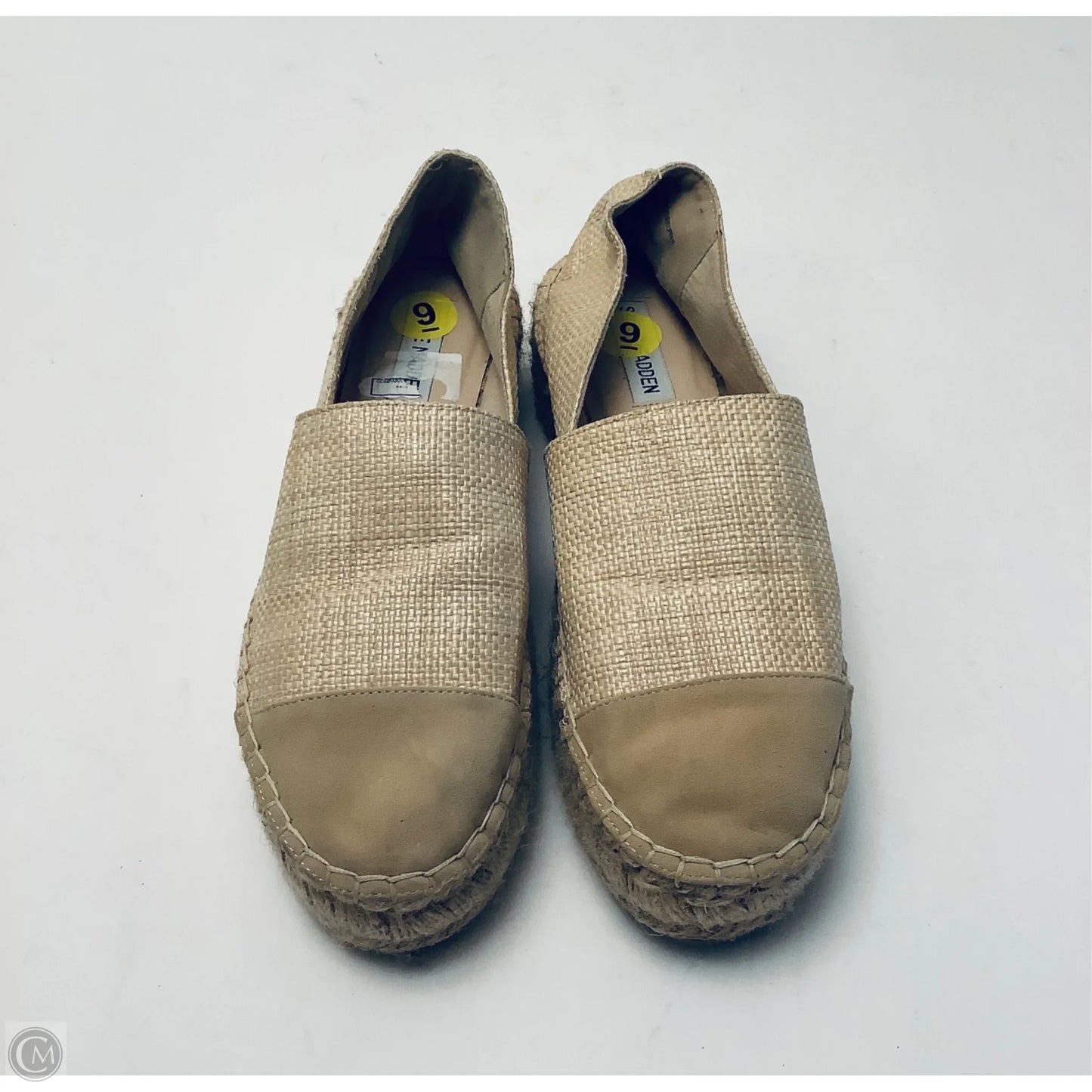 Shoes Heels Wedge By Steve Madden In Tan, Size: 9