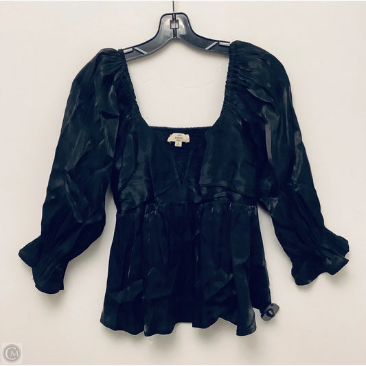 Top Long Sleeve By Entro In Black, Size: S