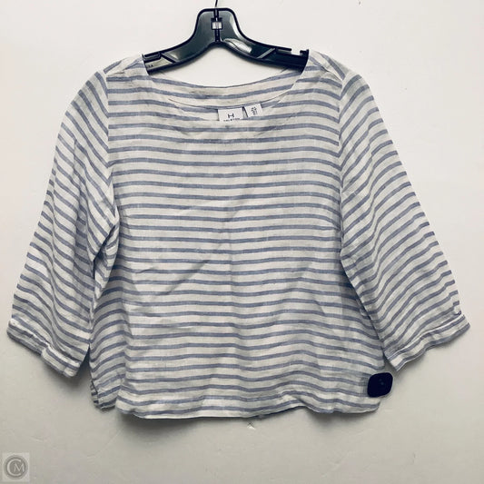 Top Short Sleeve Designer By Halston In Striped Pattern, Size: S