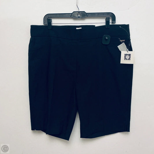 Shorts By Anne Klein In Black, Size: 2x