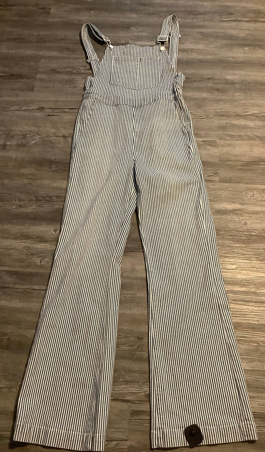 Striped Pattern Overalls Frame, Size M