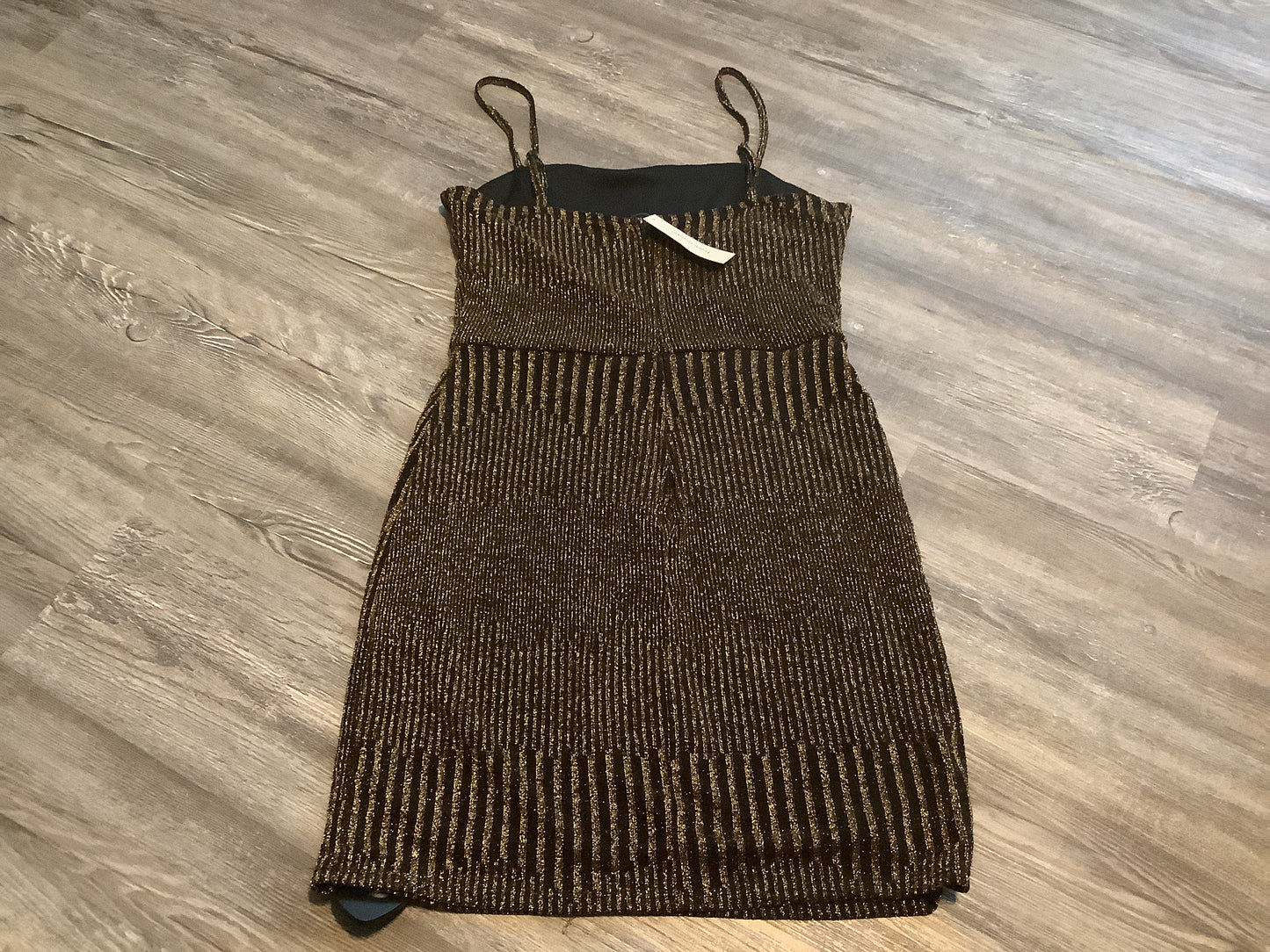 Black & Gold Dress Party Short Mi Ami, Size L