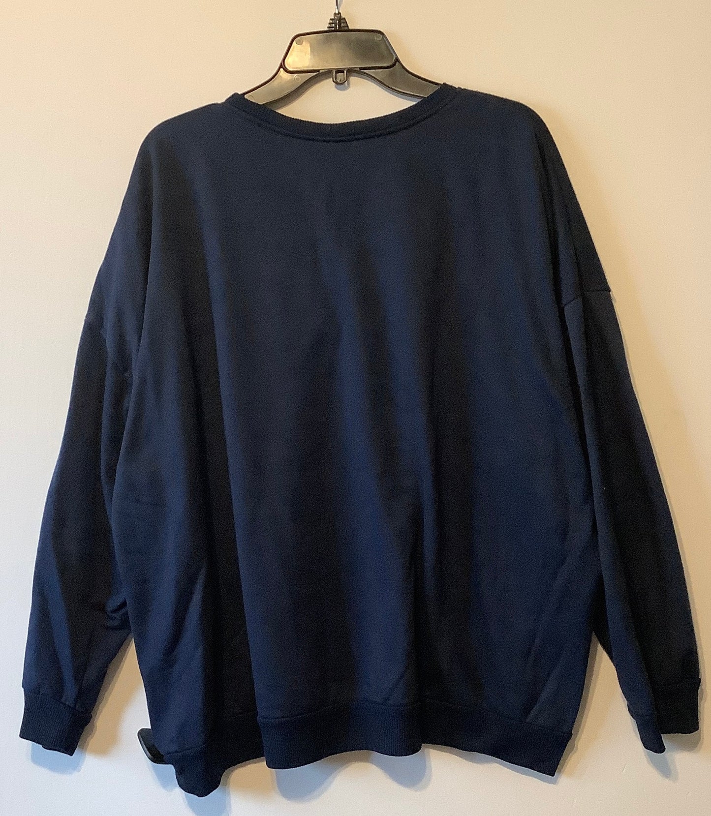 Sweatshirt Crewneck By Clothes Mentor In Navy, Size: 3x