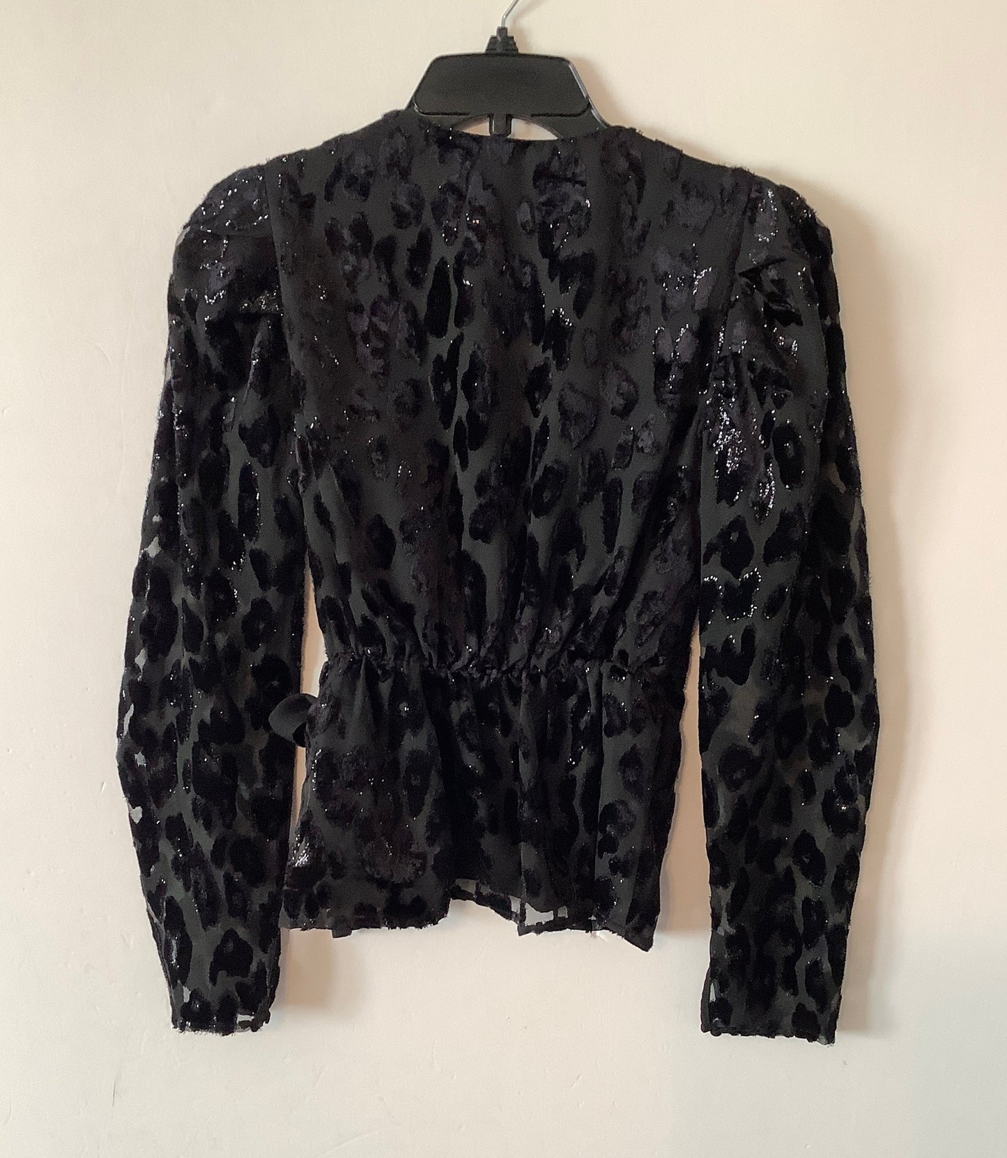 Top Long Sleeve By Express In Black, Size: Xs