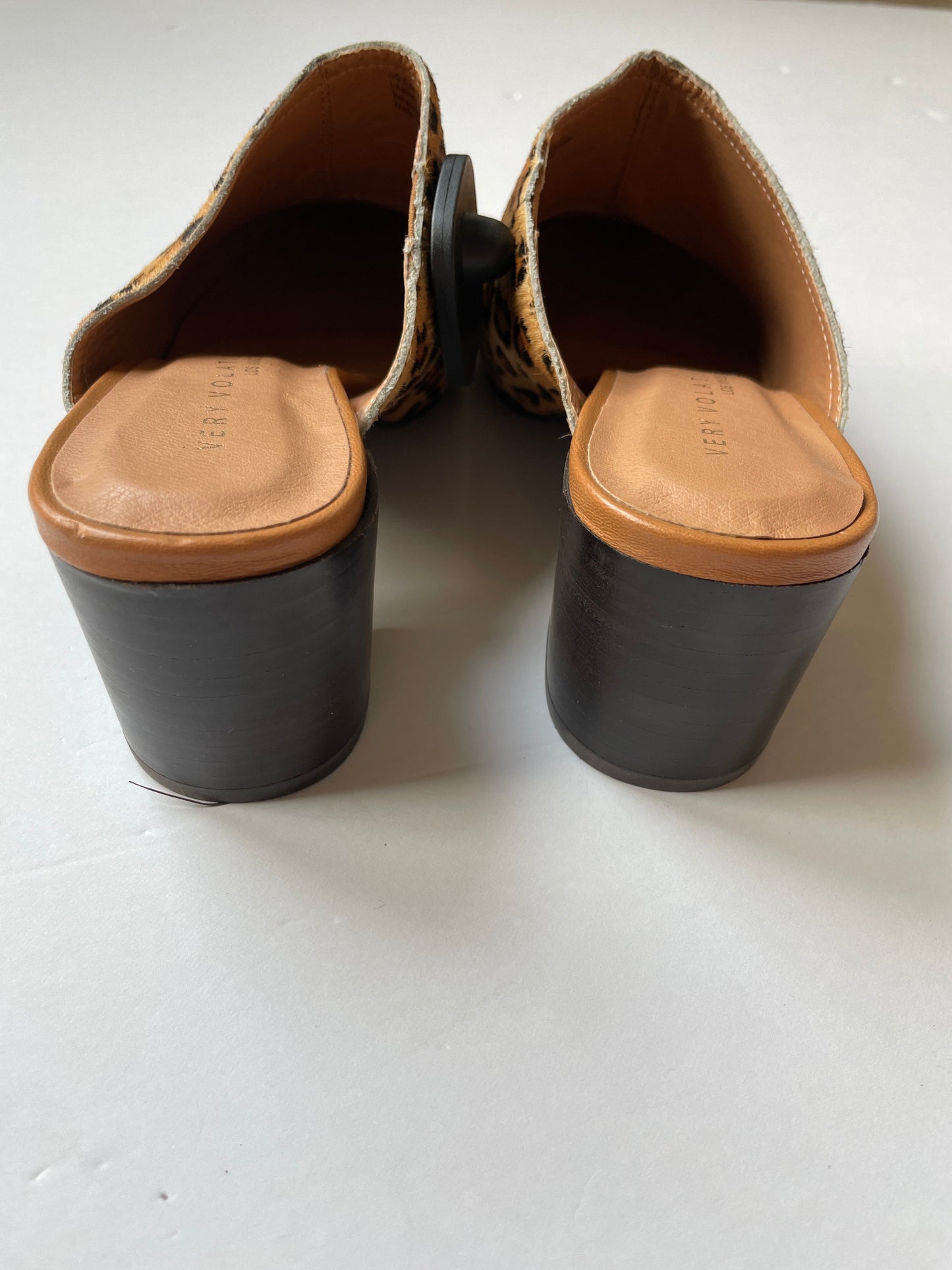 Animal Print Shoes Heels Block Very Volatile, Size 9