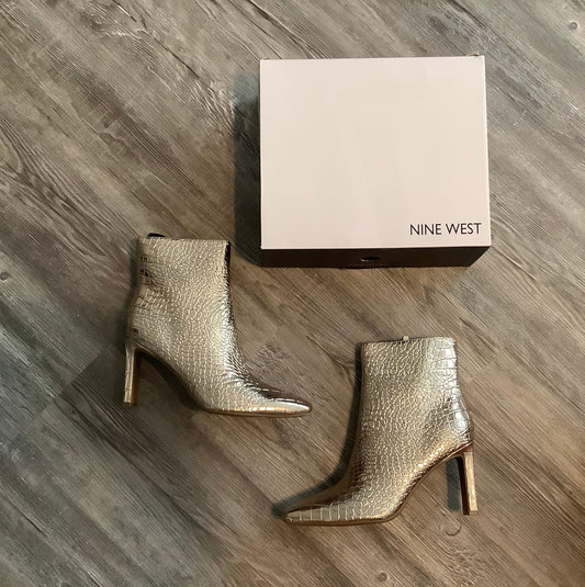 Boots Ankle Heels By Nine West  Size: 8