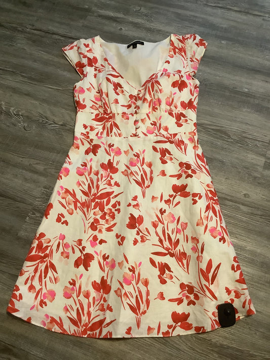 Red Dress Casual Midi Banana Republic, Size 0