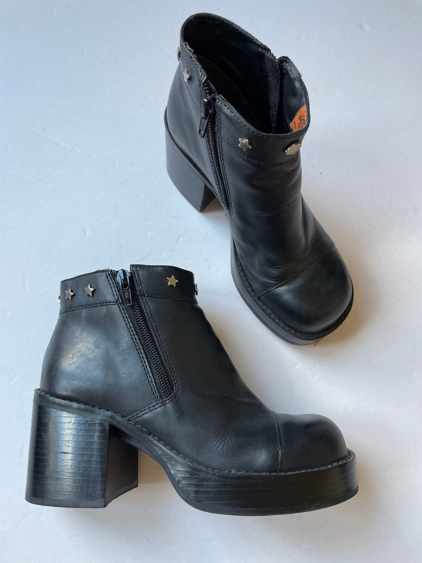 Boots Ankle Heels By Harley Davidson In Black, Size: 5.5