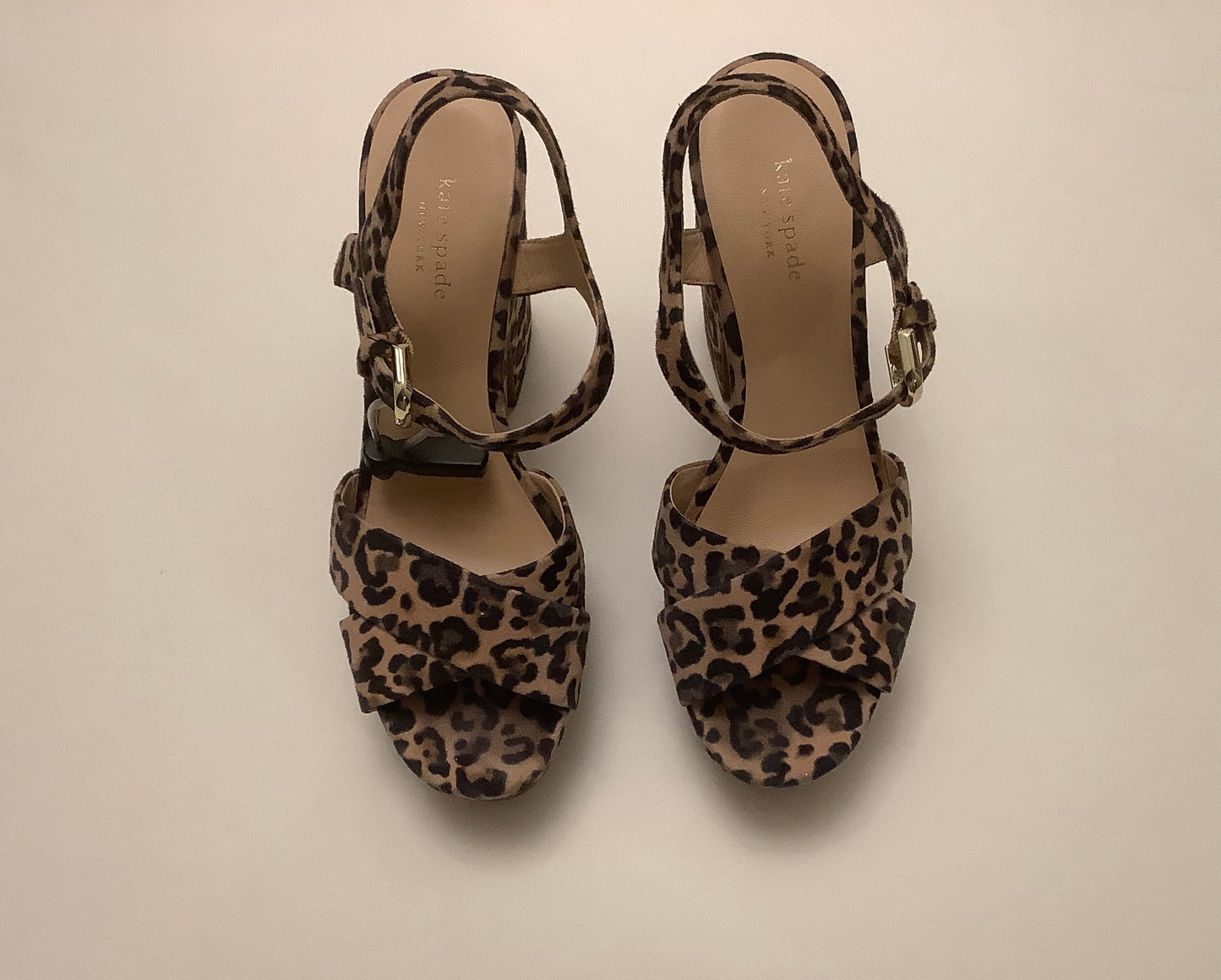 Shoes Heels Block By Kate Spade In Animal Print, Size: 10