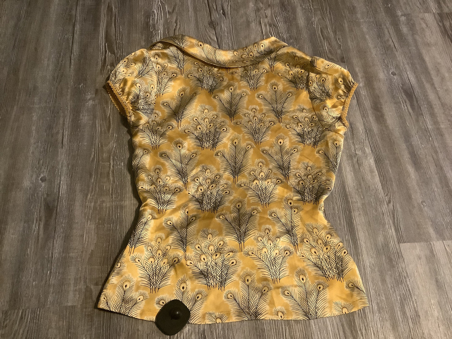 Yellow Top Short Sleeve Free People, Size S